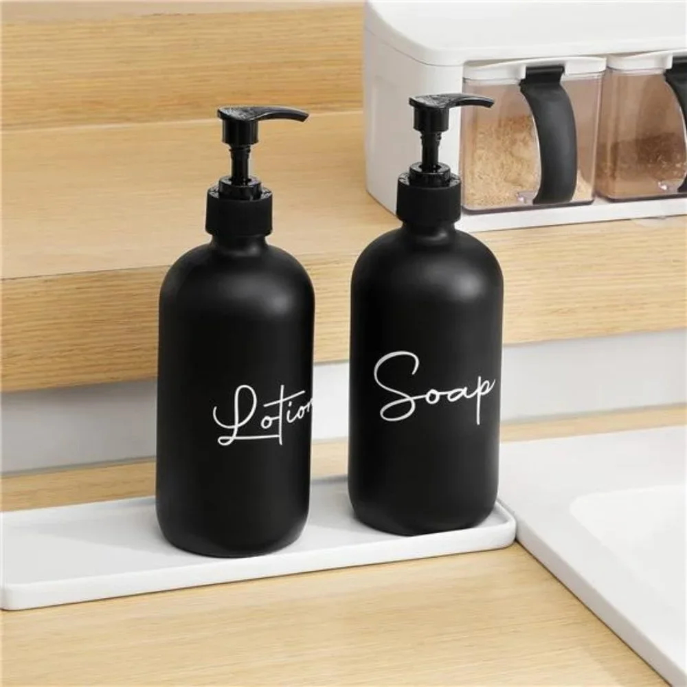 Hand Soap Dispenser & Liquid Dish Soap Bottles, Bathroom, Kitchen Decor